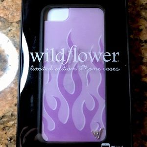 iphone 6/8/SE wildflower purple flame phone case